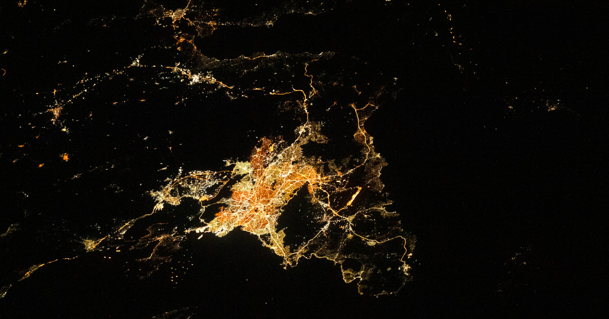 Η εντυπωσιακή αεροφωτογραφία της Αθήνας από το διάστημα