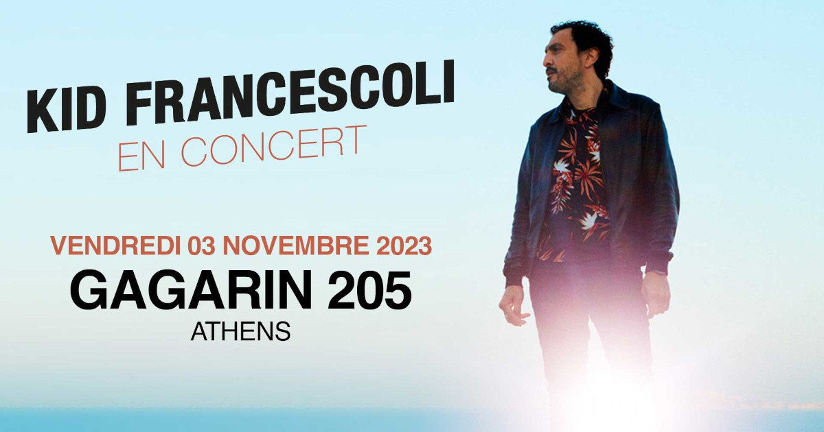 Ο Kid Francescoli Live στην Αθήνα